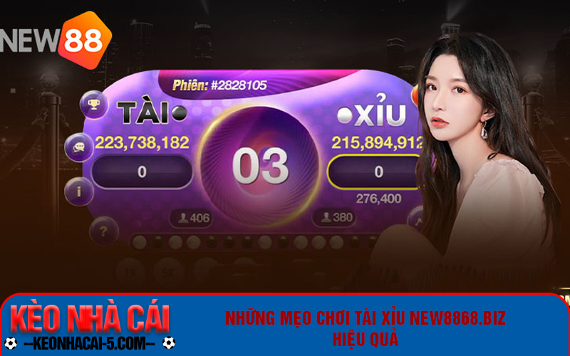 Hướng Dẫn Chơi Tài Xỉu New8868.Biz | Sân Chơi Đỏ Đen Vip 5 Những mẹo chơi tài xỉu New8868.biz hiệu quả