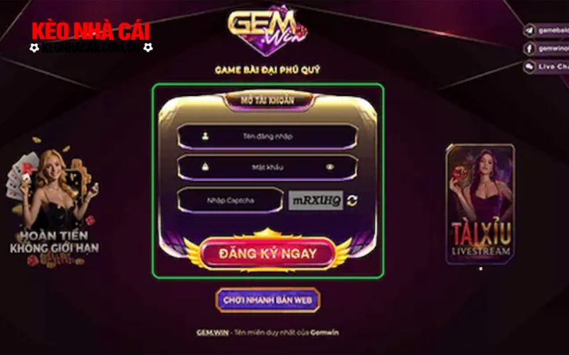 Đăng Ký Gemwin - Hướng Dẫn Chuẩn Xác Dành Cho Người Mới 6 Điền đầy đủ các thông tin cá nhân khi tiến hành đăng ký